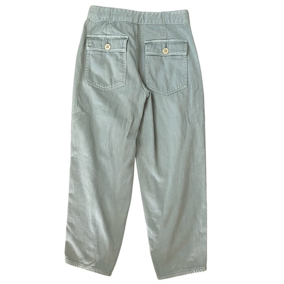 FREE PEOPLE We The Free Light Green Paloma Slouch Barrel Jeans 25 - Picture 5 of 13